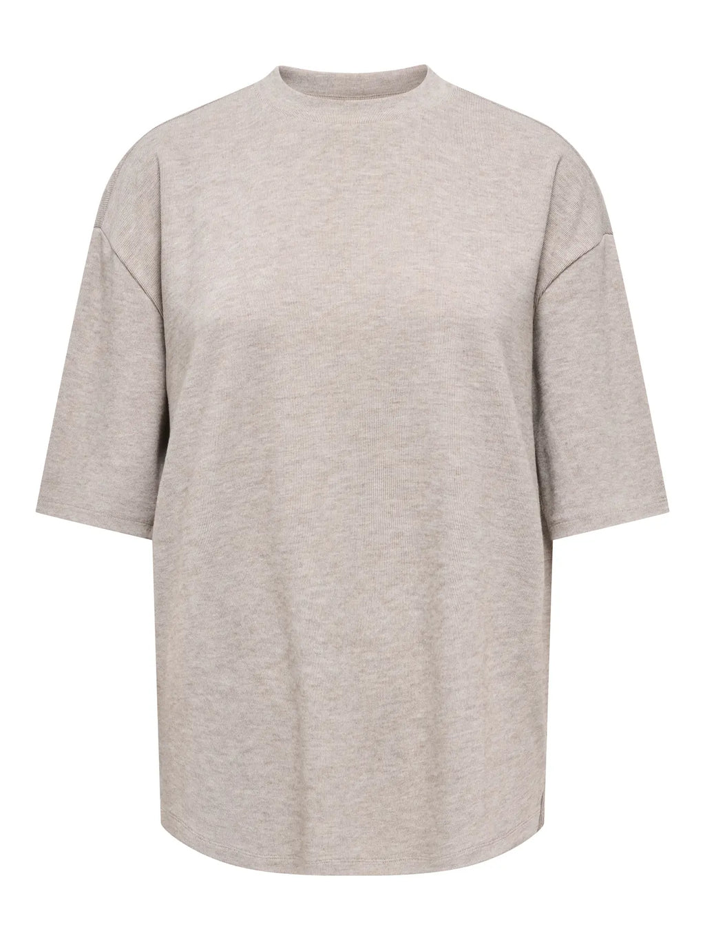 JDY - VITA LIFE S/S ONECK TOP - CHATEAU GRAY/MELANGE