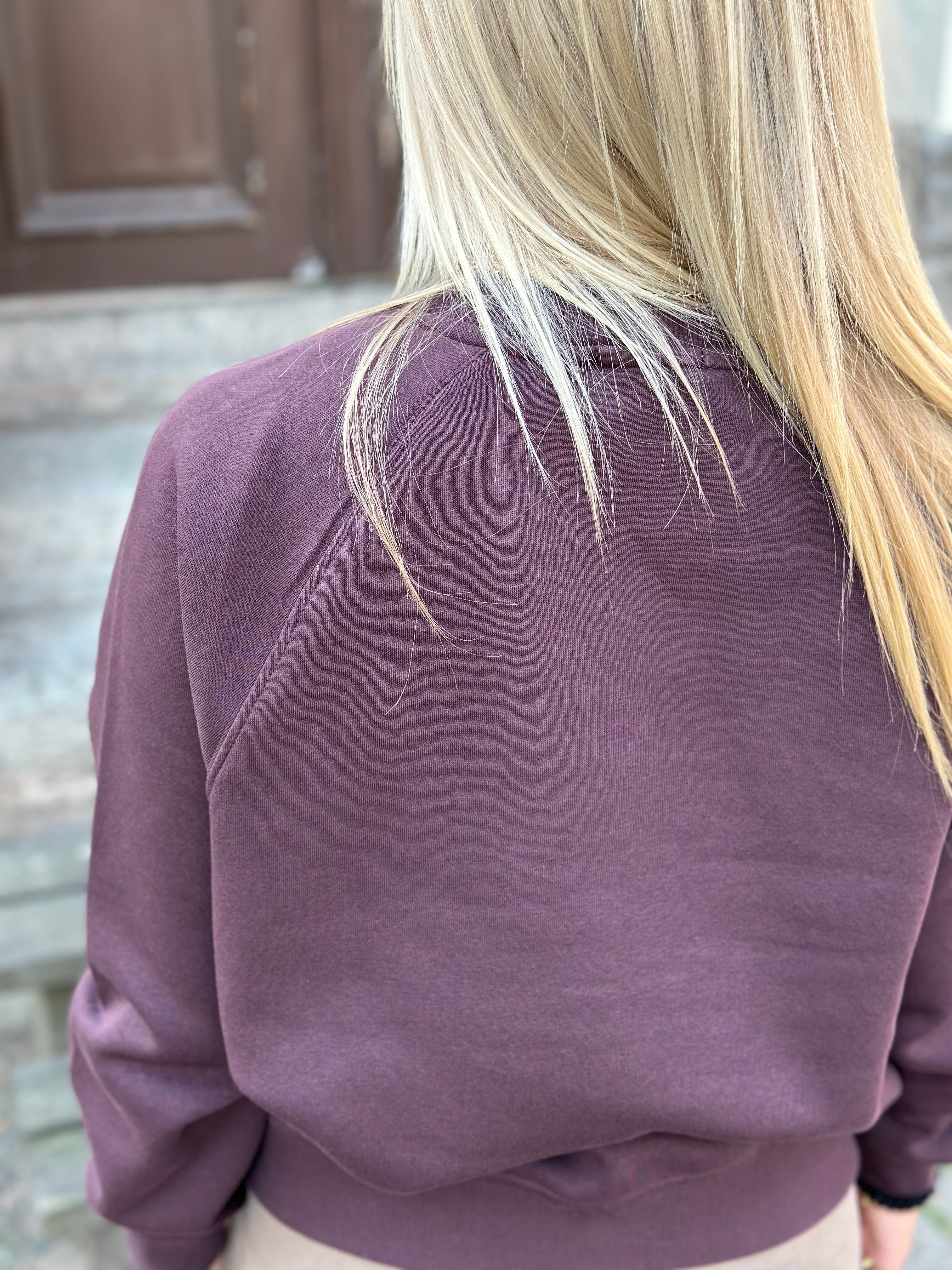 LEVETÉ ROOM - NUKA SWEATSHIRT - PLUM