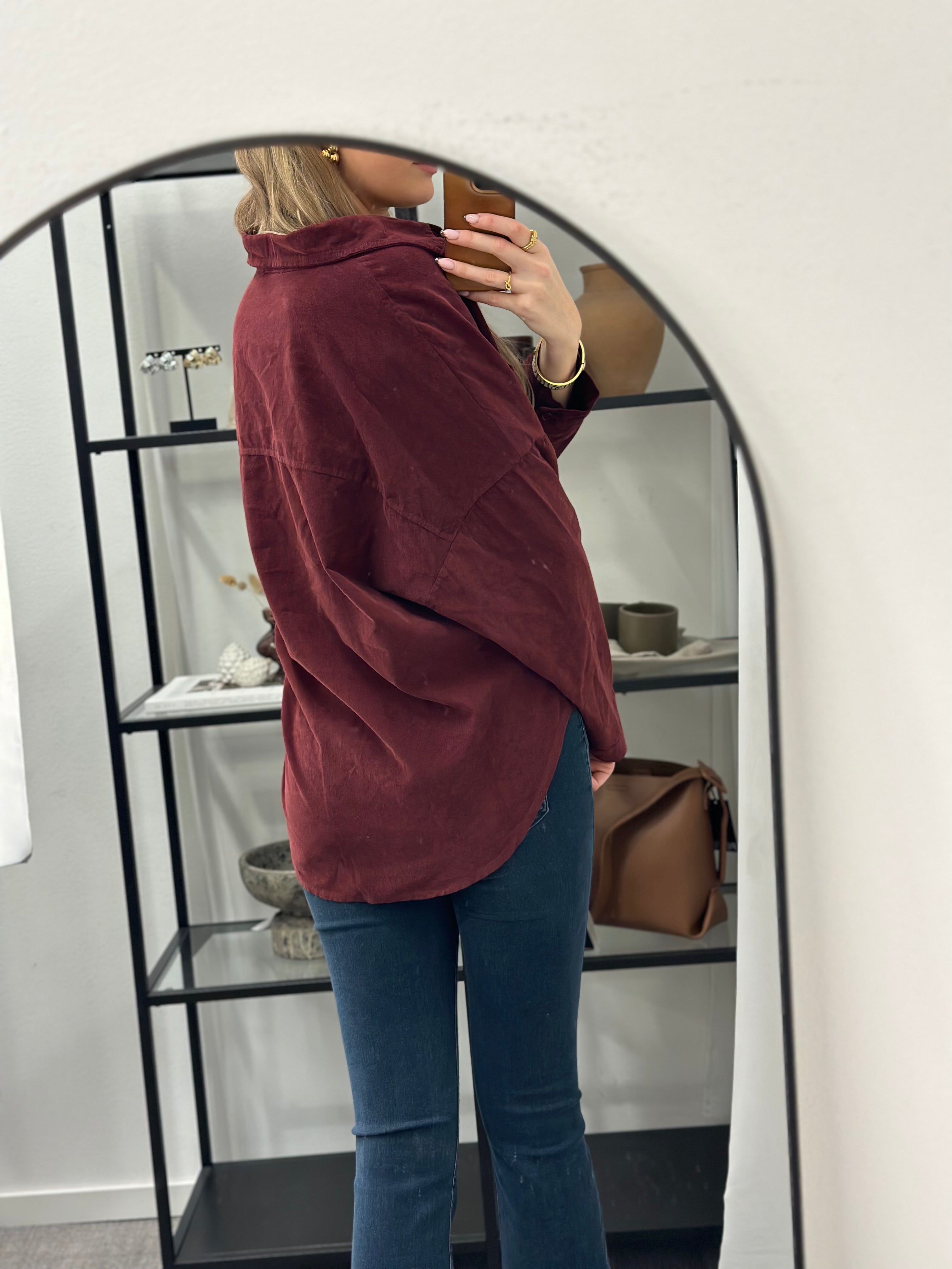 MARTA -  MANCHESTER SKJORTA 258037V - BORDEAUX