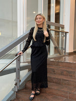 Ladda upp bild till gallerivisning, MARTA - SPETS KJOL 7509 - BLACK
