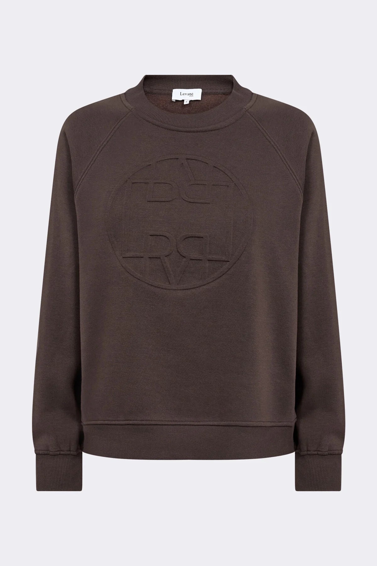 LEVETÉ ROOM - NUKA SWEATSHIRT 301742 - DARK BROWN