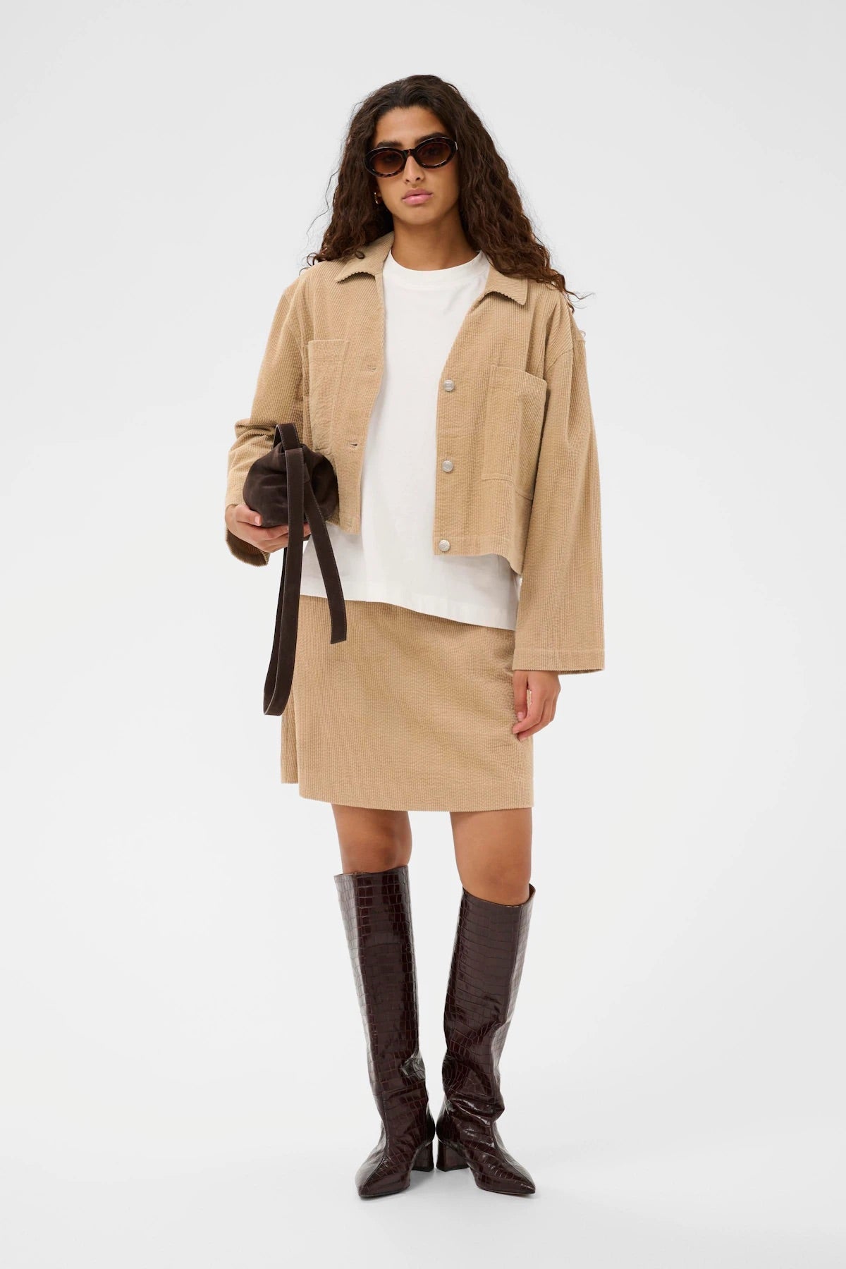 SOAKED - LAUVEN ALTEA SHIRT LS - TIMBER WOLF