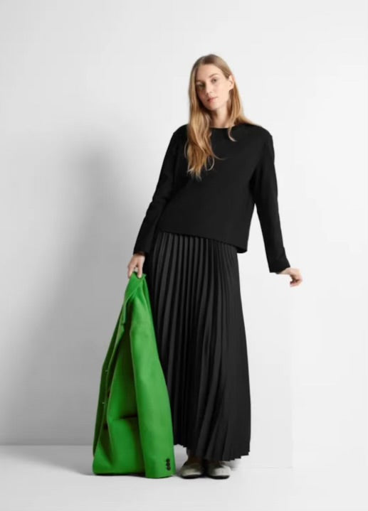 SELECTED FEMME - ESSENTIAL LS ROXY TEE - BLACK