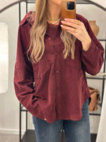 Ladda upp bild till gallerivisning, MARTA -  MANCHESTER SKJORTA 258037V - BORDEAUX
