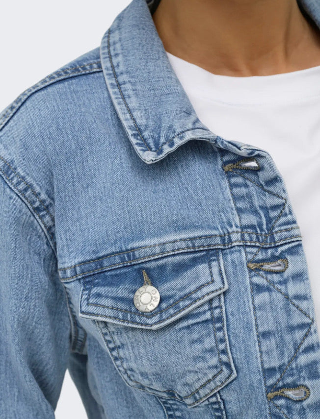 ONLY - WONDER JACKET - LIGHT BLUE DENIM