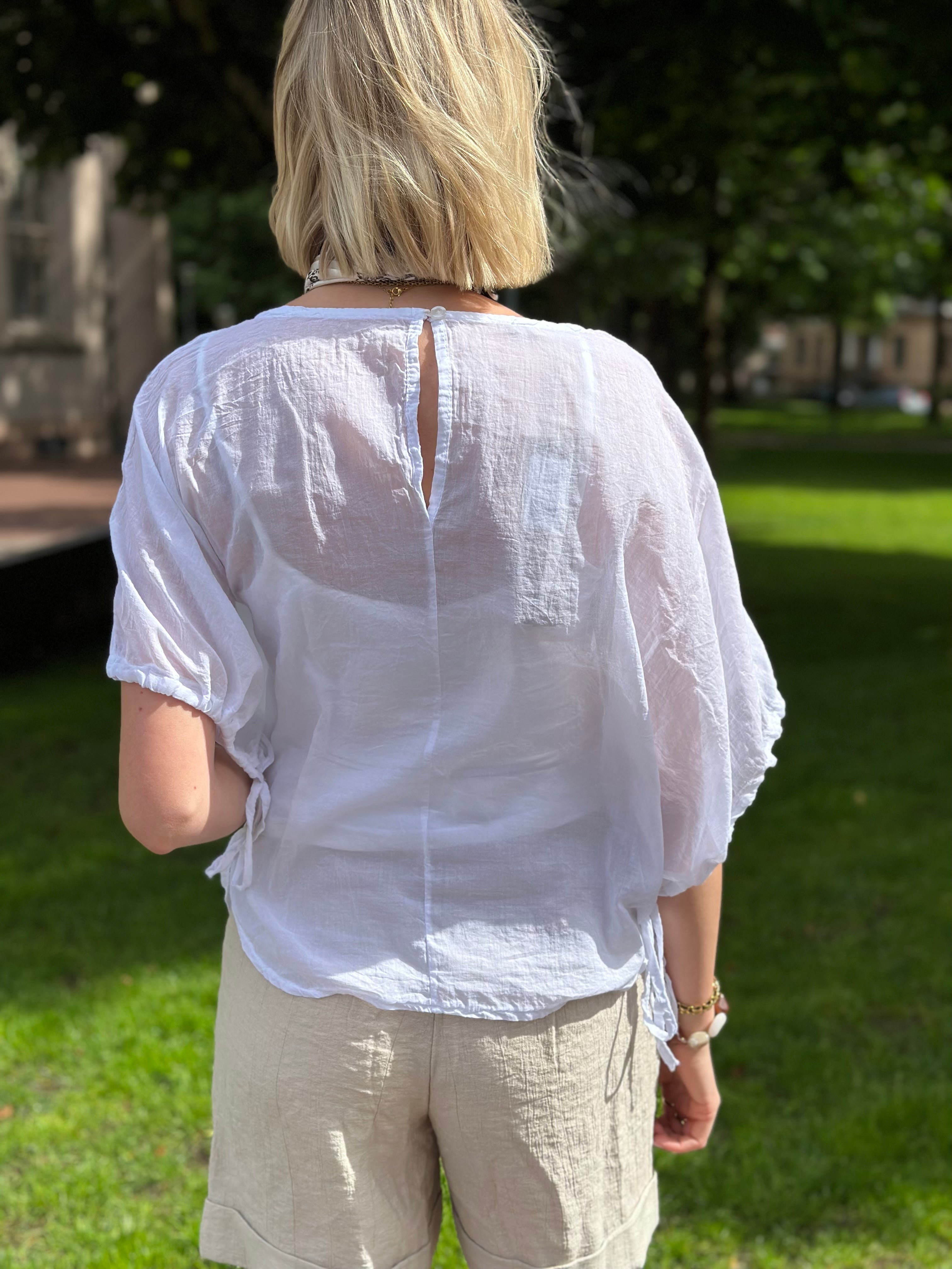 MARTA - ANNALISE BLOUSE 2383 - WHITE