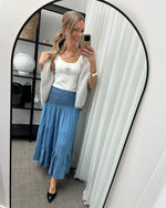 Ladda upp bild till gallerivisning, VERO MODA - DIANA SINGLET TOP - SNOW WHITE/SHELL WITH

