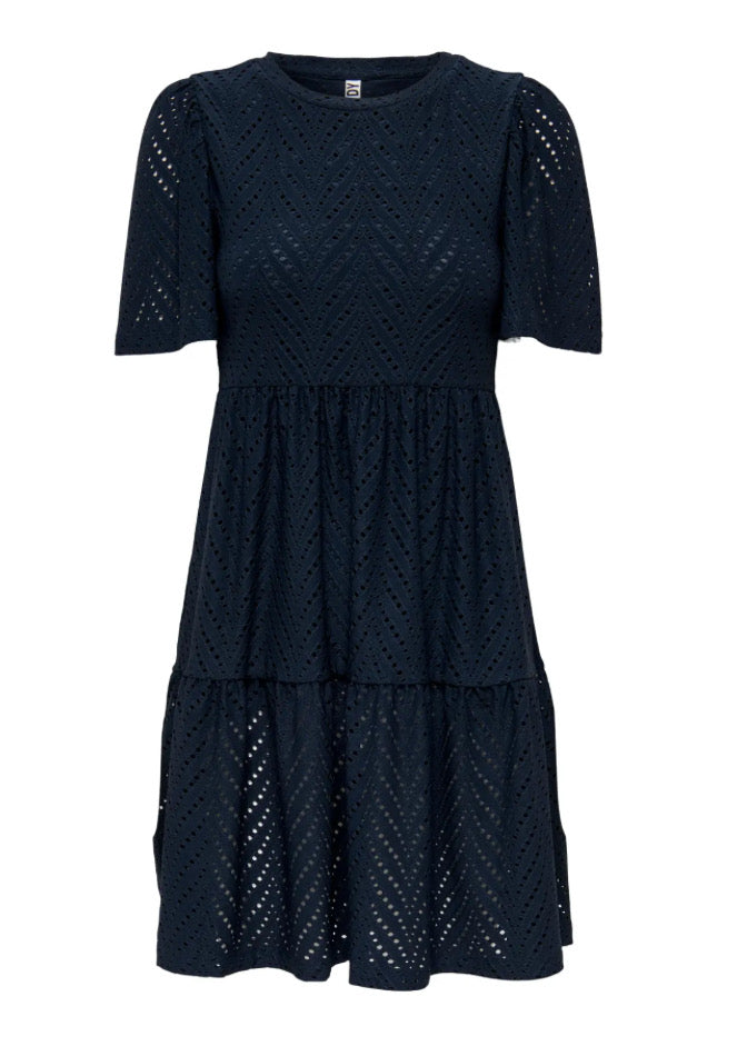 JDY - CARLA CATHINKA S/S DRESS - SKY CAPTAIN