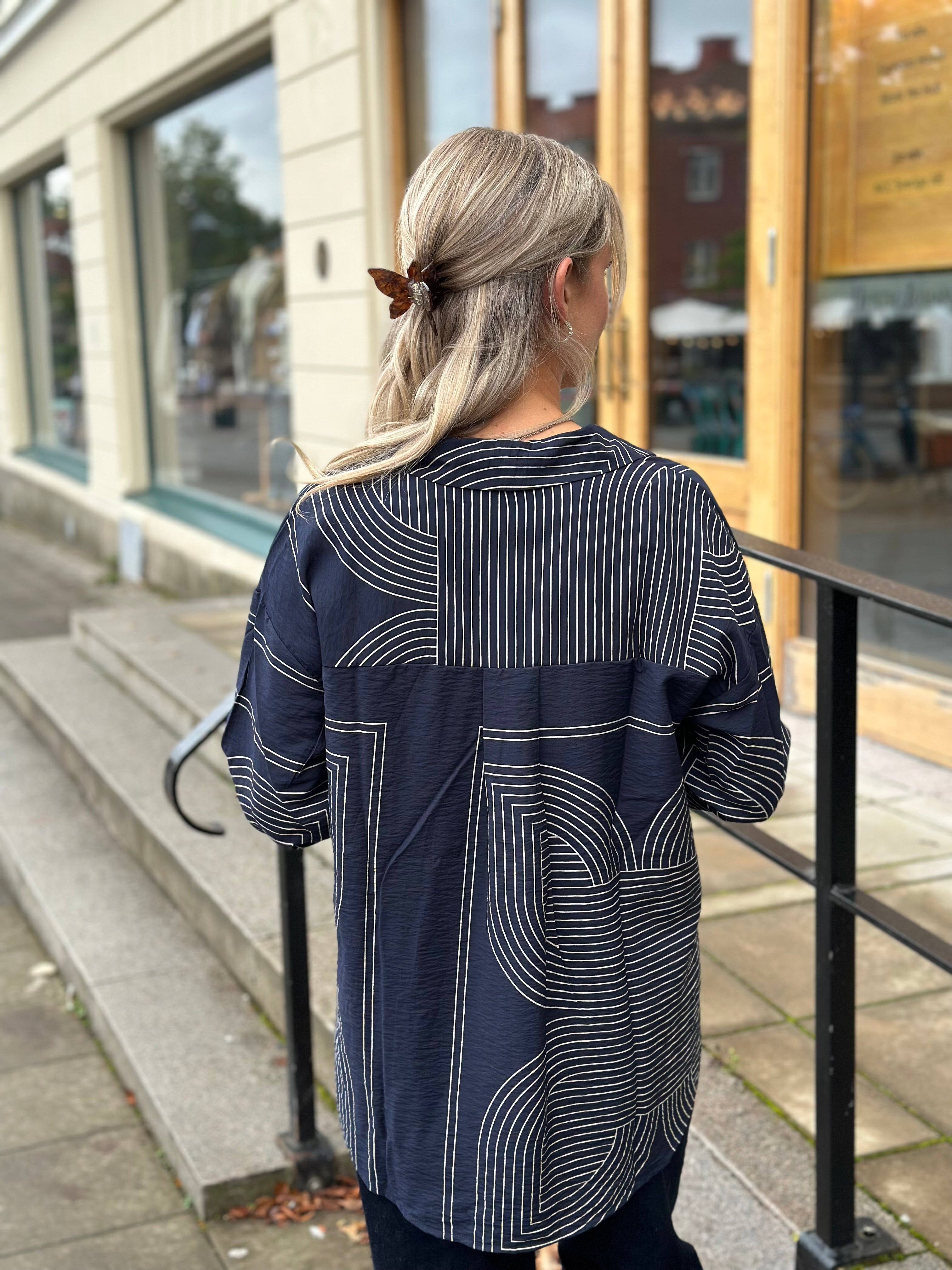 JDY - TROYA LIFE L/S SHIRT - SKY CAPTAIN