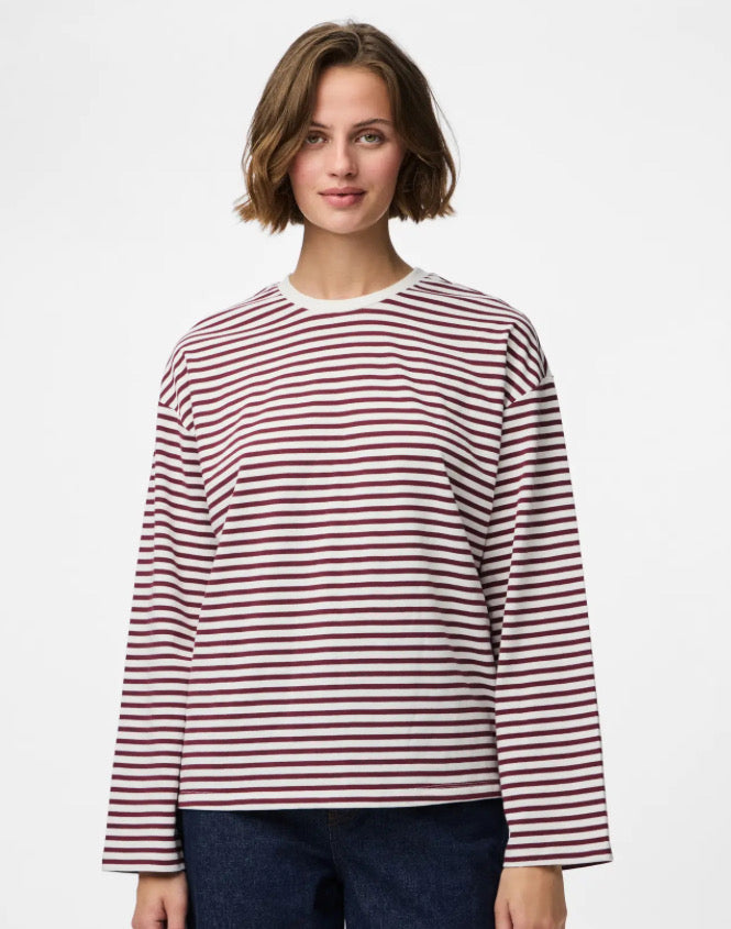 PIECES - SADIE LS TOP - TAWNY PORT
