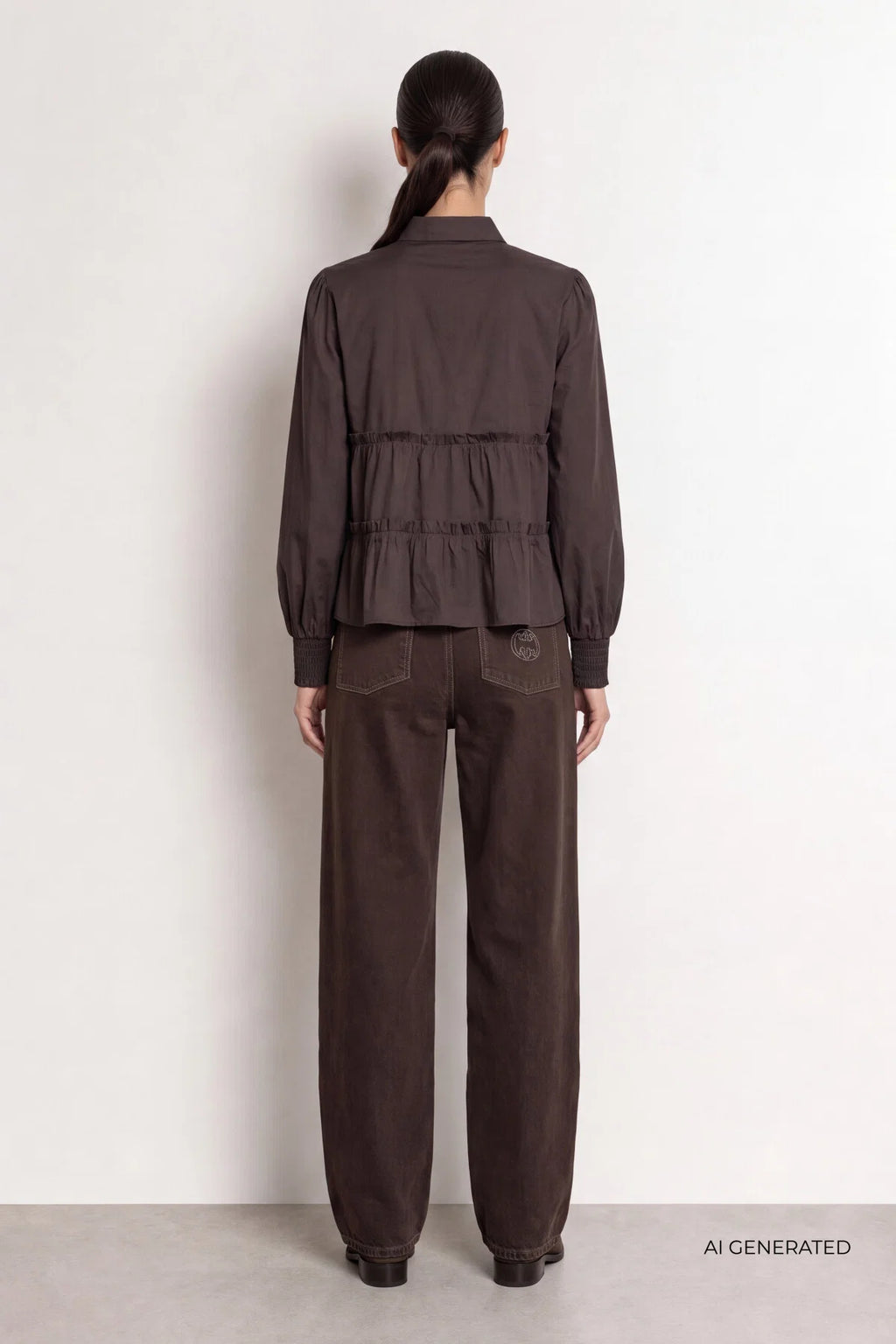 LEVETÉ ROOM - ISLA SOLID - 8250 DARK BROWN