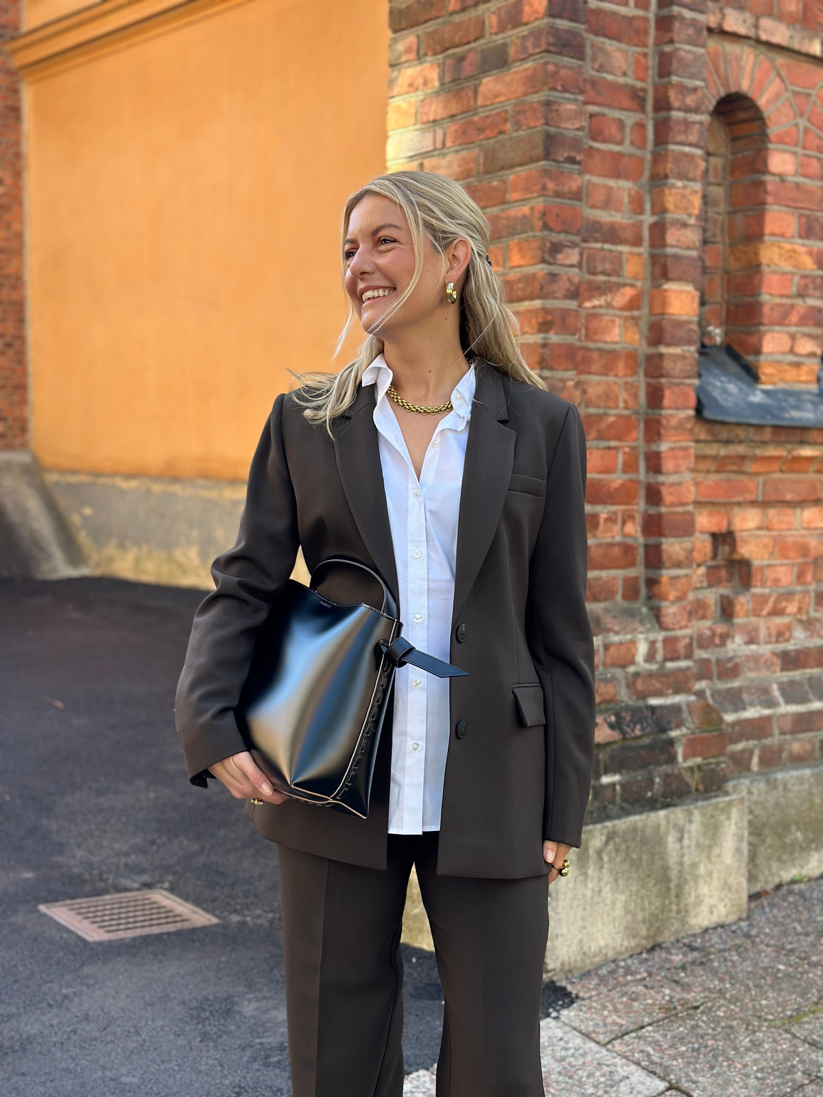 SELECTED FEMME - RITA LS CLASSIC BLAZER - DELICIOSO/MELANGE