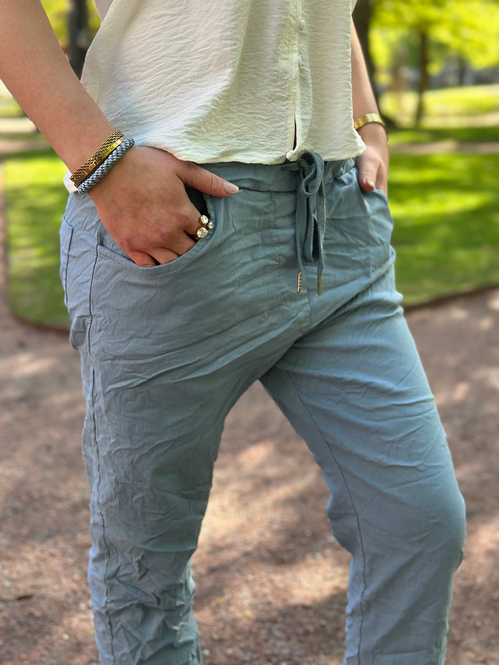 MARTA - BYXA 68702 - JEANS BLUE