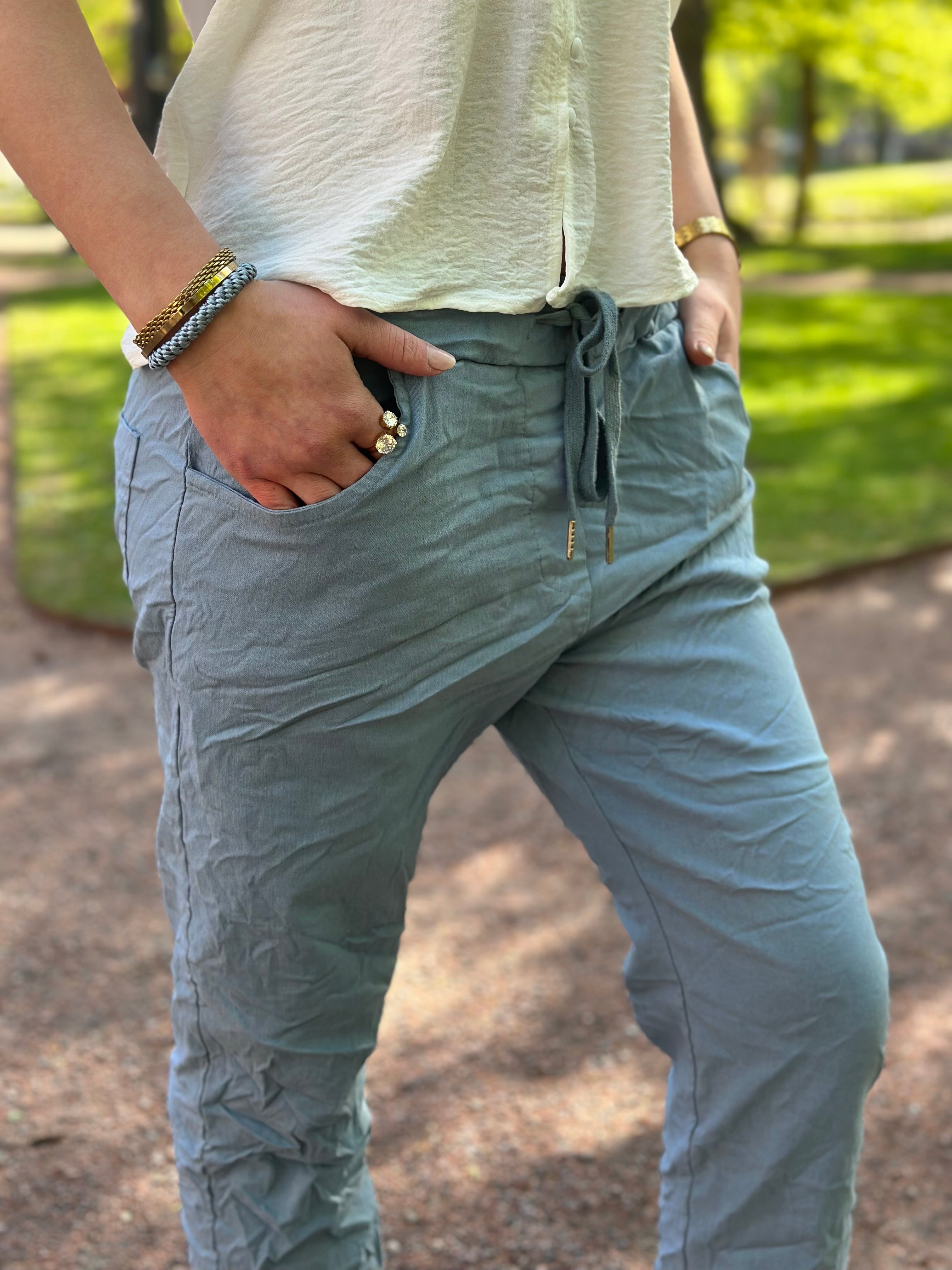 MARTA - BYXA 68702 - JEANS BLUE