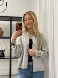 ONLY - SIMONI L/S O-NECK CARDIGAN -MEDIUM GREY/MELANGE