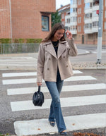 Ladda upp bild till gallerivisning, SELECTED FEMME - ALMA WOOL BLEND JACKET - SANDSHELL/MELANGE
