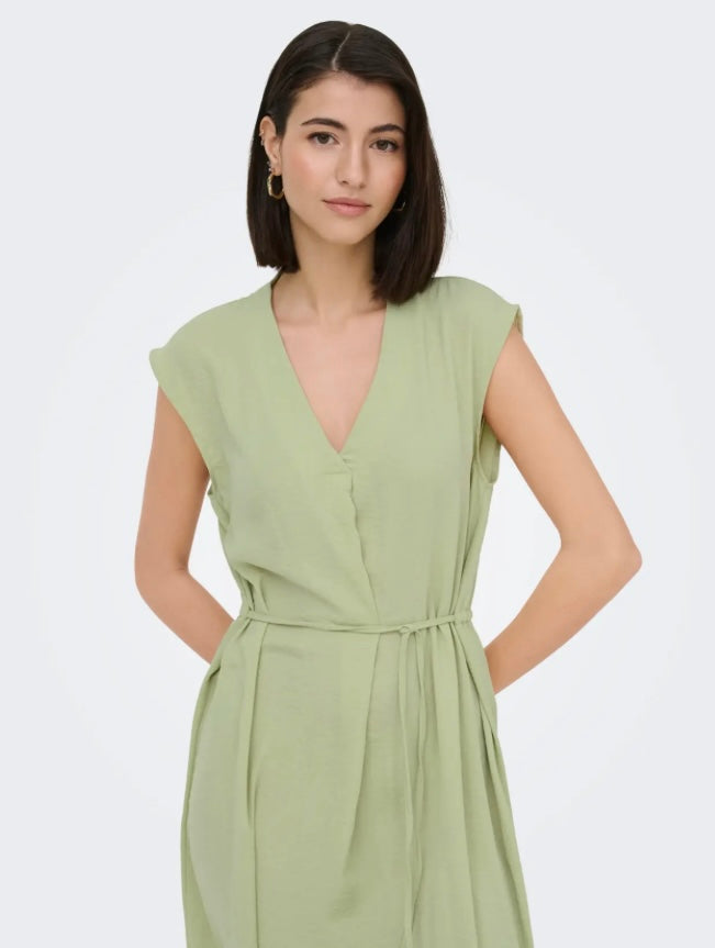 JDY - DIVYA LIFE S/L MIDI DRESS - LINT