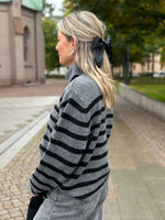 Ladda upp bild till gallerivisning, VERO MODA - MARWA LS HIGH NECK KNIT - DARK GREY/BLACK
