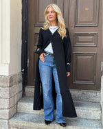 Ladda upp bild till gallerivisning, VEROMODA - NINNA LS V-NECK KNT DRESS - BLACK
