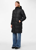 Ladda upp bild till gallerivisning, PIECES - BEE LONG NEW PUFFER JACKET - BLACK
