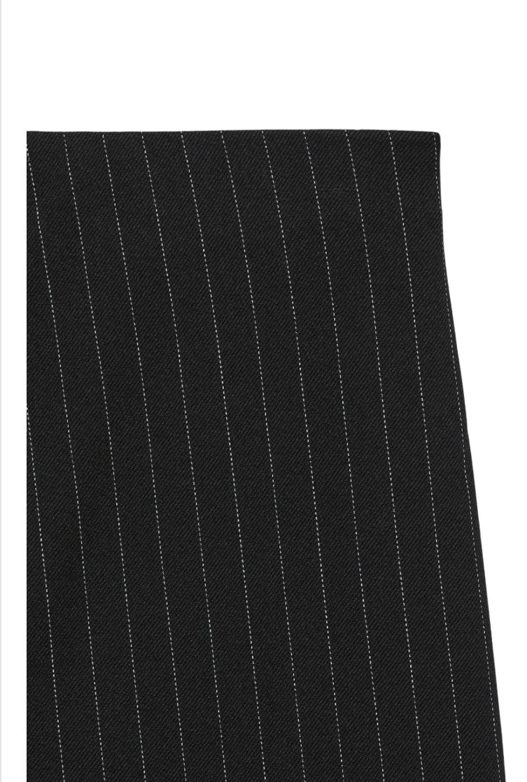 VERO MODA - BERLIN WIDE PANT - OBSIDIAN/OATMEAL