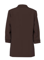 Ladda upp bild till gallerivisning, PIECES - BOSELLA 3/4 BLAZER - HOT FUDGE
