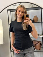 Ladda upp bild till gallerivisning, ONLY - MARIE LIFE S/S RUCHING TOP - BLACK
