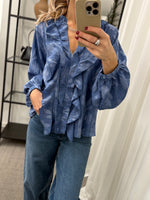 Ladda upp bild till gallerivisning, MARTA . BLOMBLUS 58221 - DENIM
