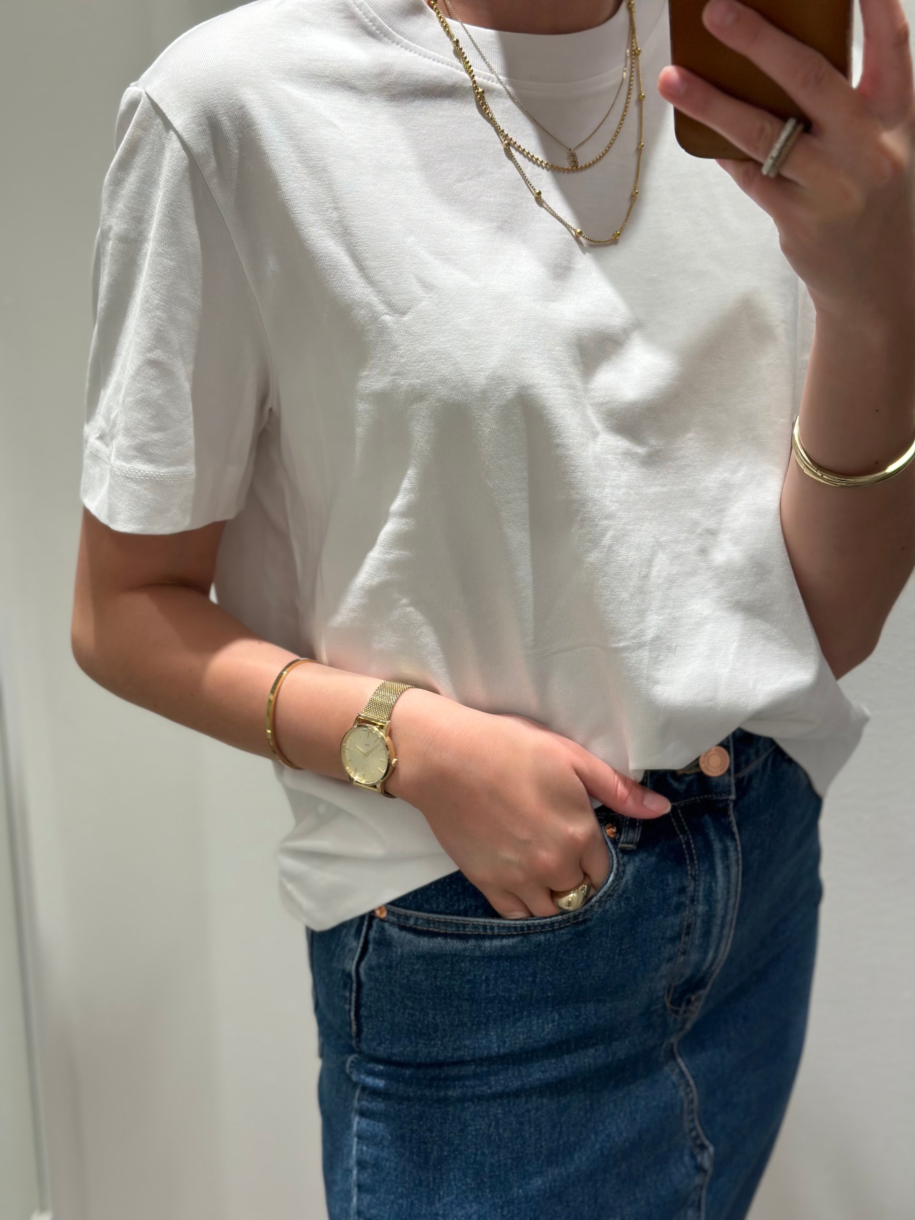 SELECTED FEMME - ESSENTIAL SS BOXY TEE - BRIGHT WHITE