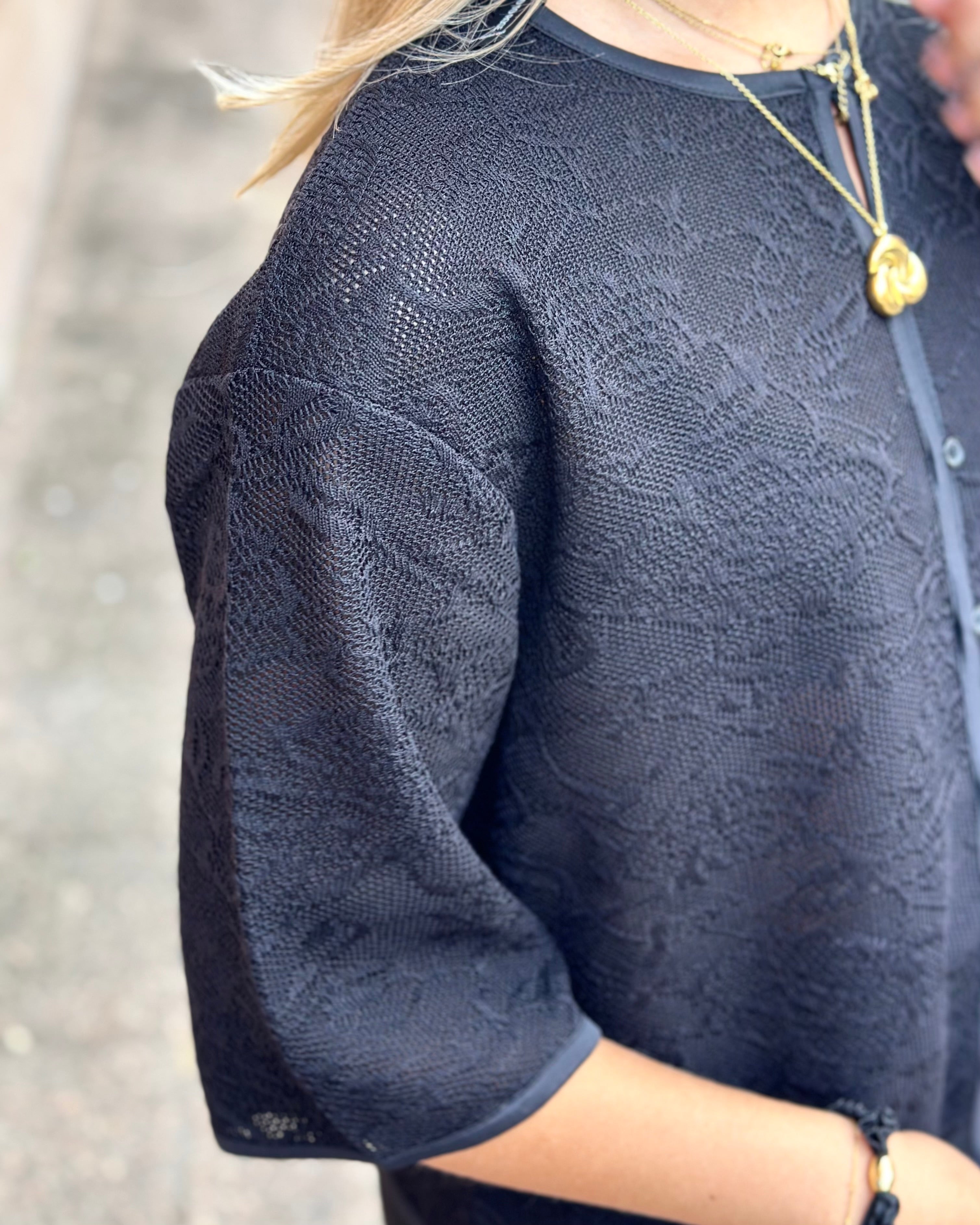 SOAKED - LUPINA CARDIGAN - BLACK
