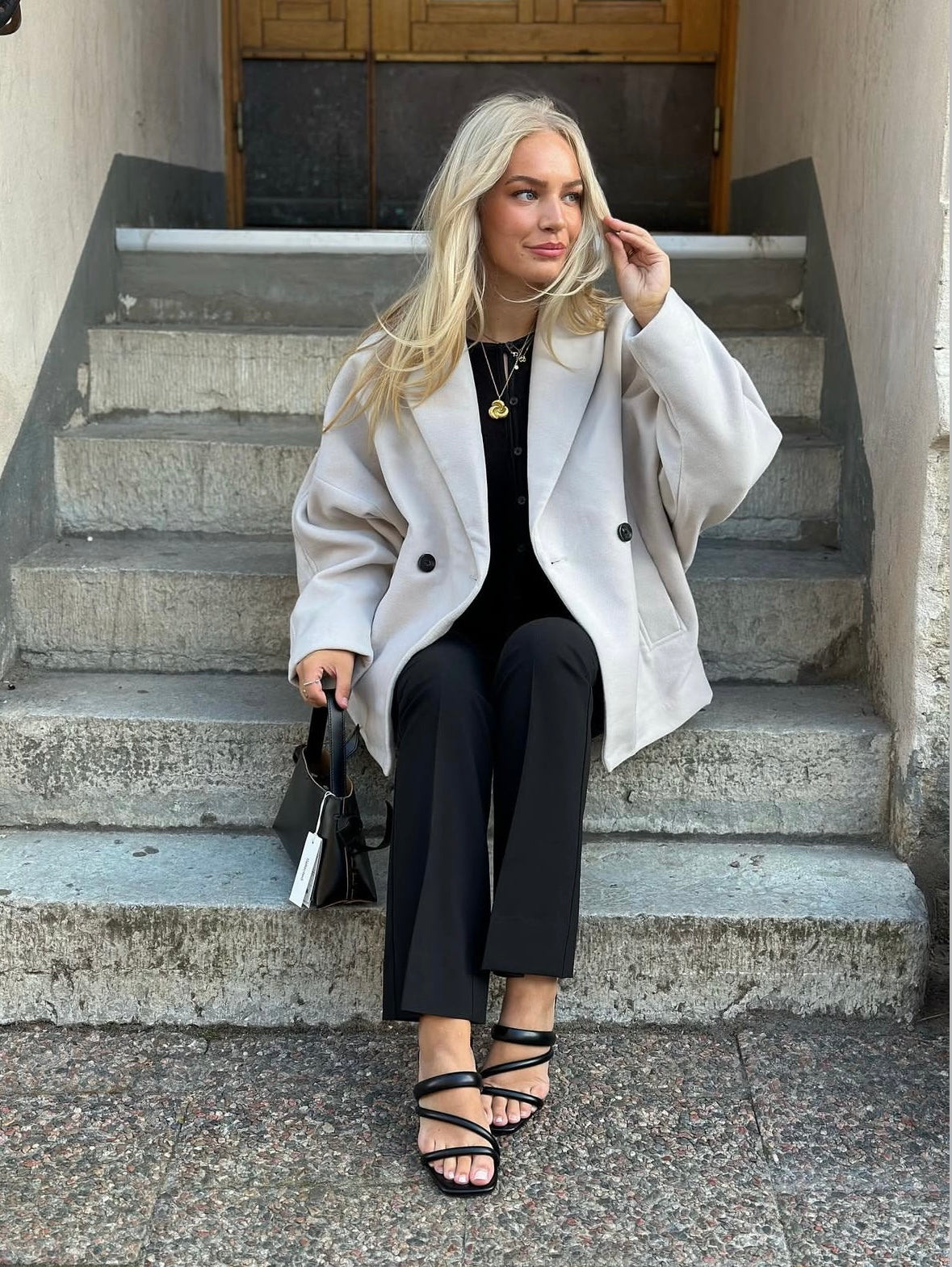 SOAKED - RUBIE PEACOAT - ANICENT SCROLL