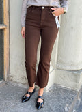 COSY HOUSE - FLARED JEANS - BROWN