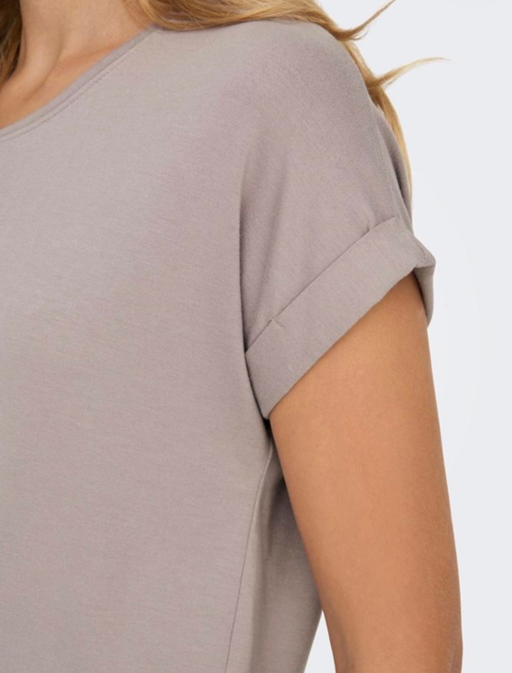 ONLY - MOSTER S/S O-NECK TOP - ETHEREA