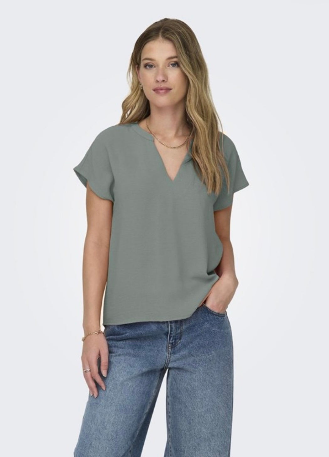 JDY - LION S/S TOP - CHINOIS GREEN