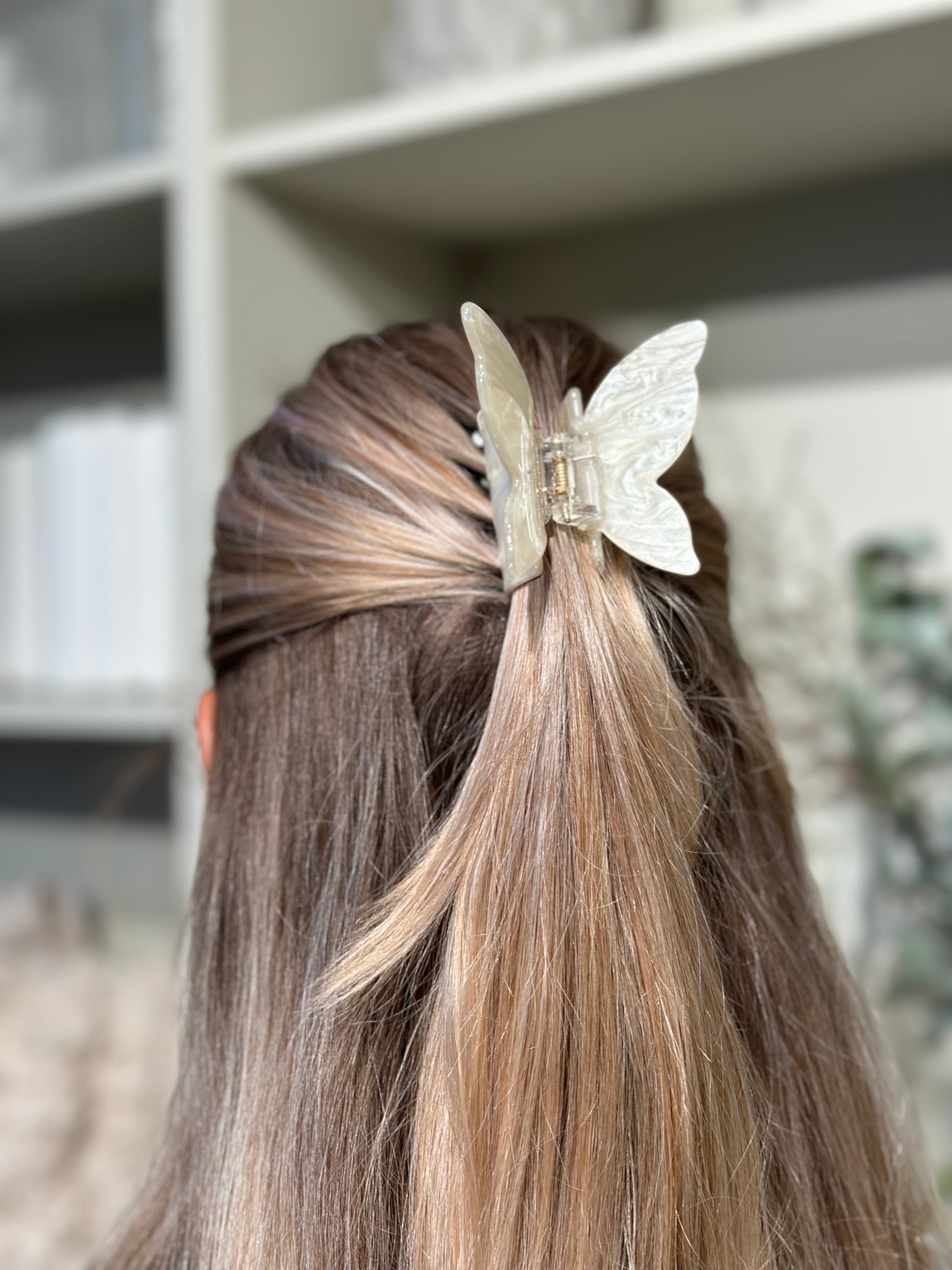 STELLA DETAILS - HÅRKLÄMMA ALVA - CRÉME VIT