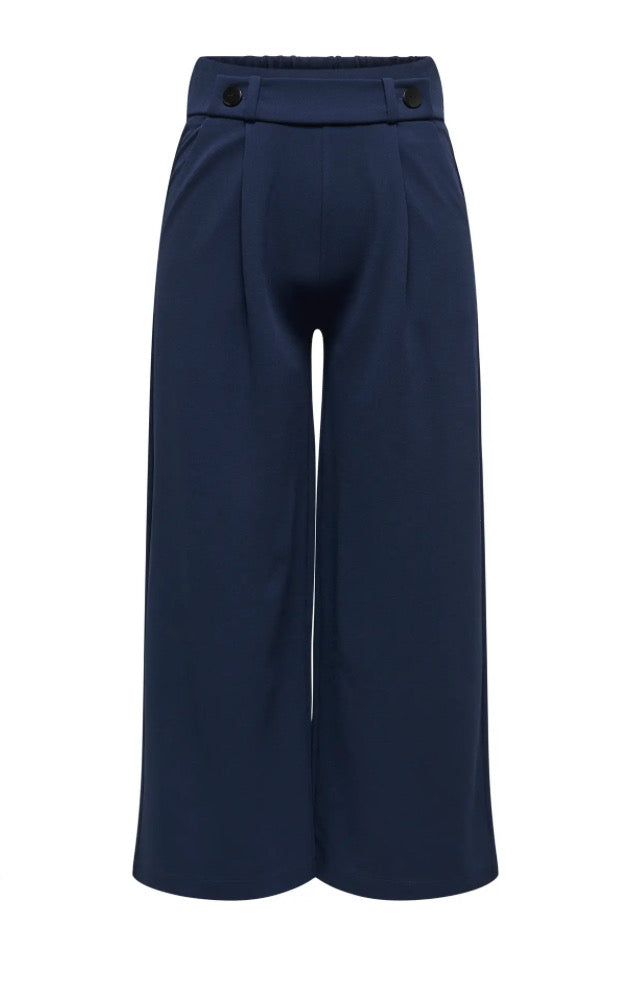 JDY - GEGGO NEW ANCLE PANTS - BLACK IRIS/ BLACK BUT