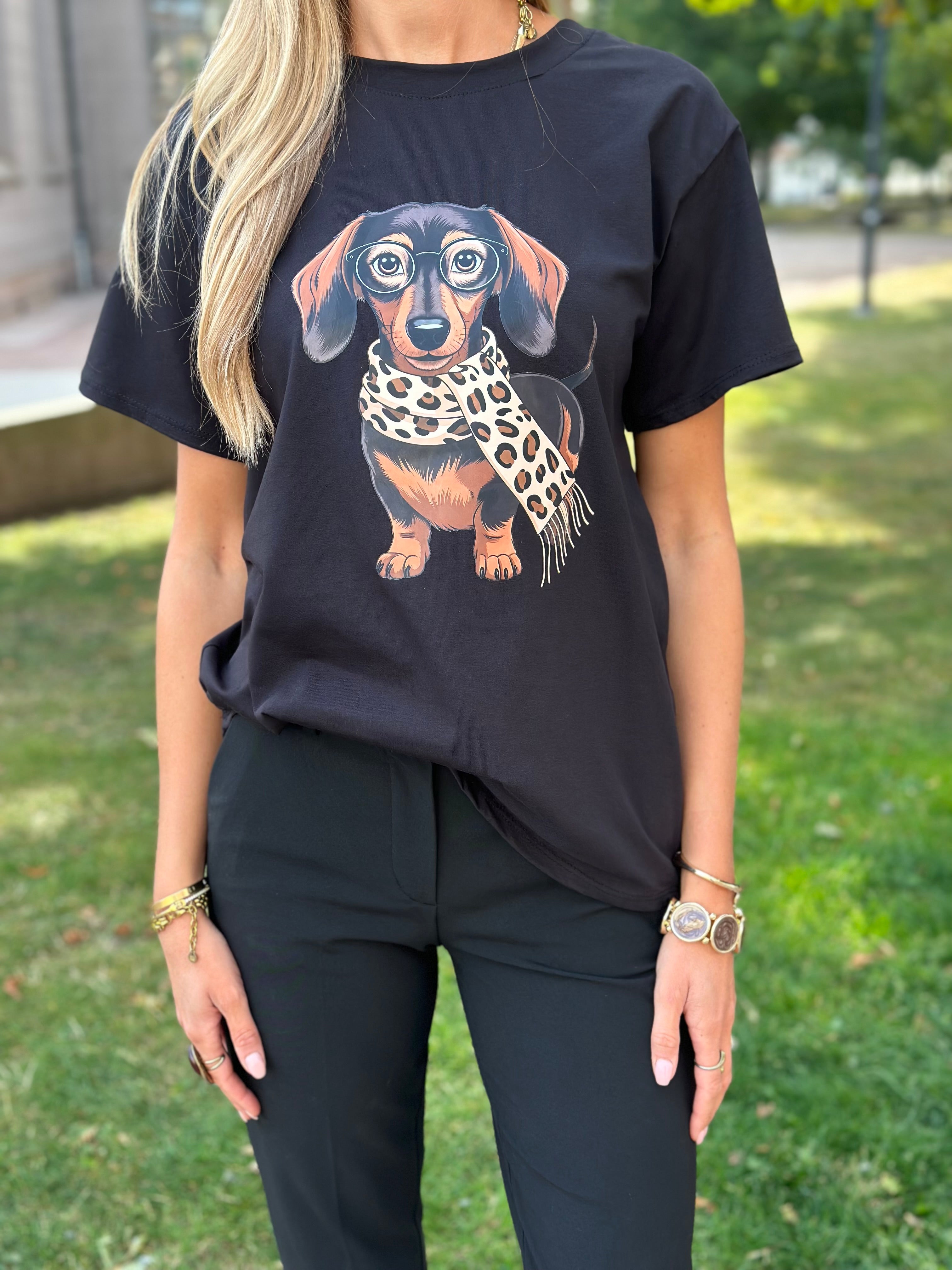 MARTA - INGE T-SHIRT 0532 - BLACK