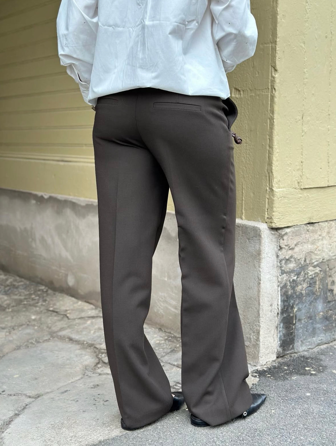 SELECTED FEMME - RITA MW WIDE PANT - DELICIOSO/MELANGE