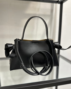 SELECTED FEMME - STELLA MINI LEATHER BAG - BLACK