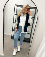 Ladda upp bild till gallerivisning, MARTA - CARGOBYXOR 69702 - JEANS BLUE
