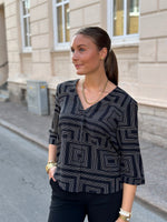 Ladda upp bild till gallerivisning, JDY - LION LIFE CAPOTE SHIRT - BLACK/WHITE
