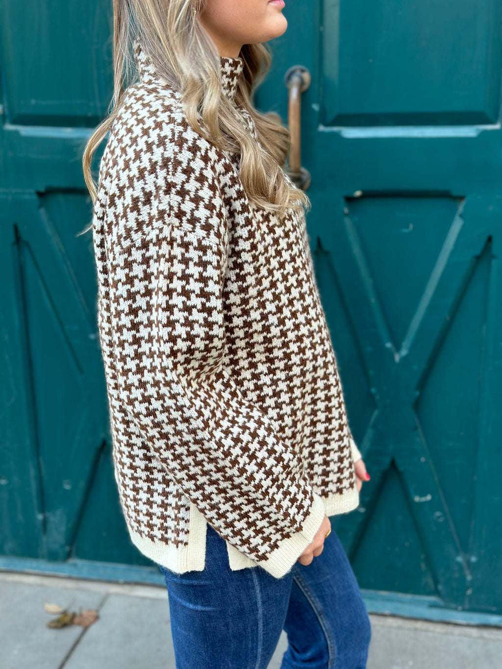 VERO MODA - COMO LS FUNNELNECK PULLOVER - BIRCH/POTTING