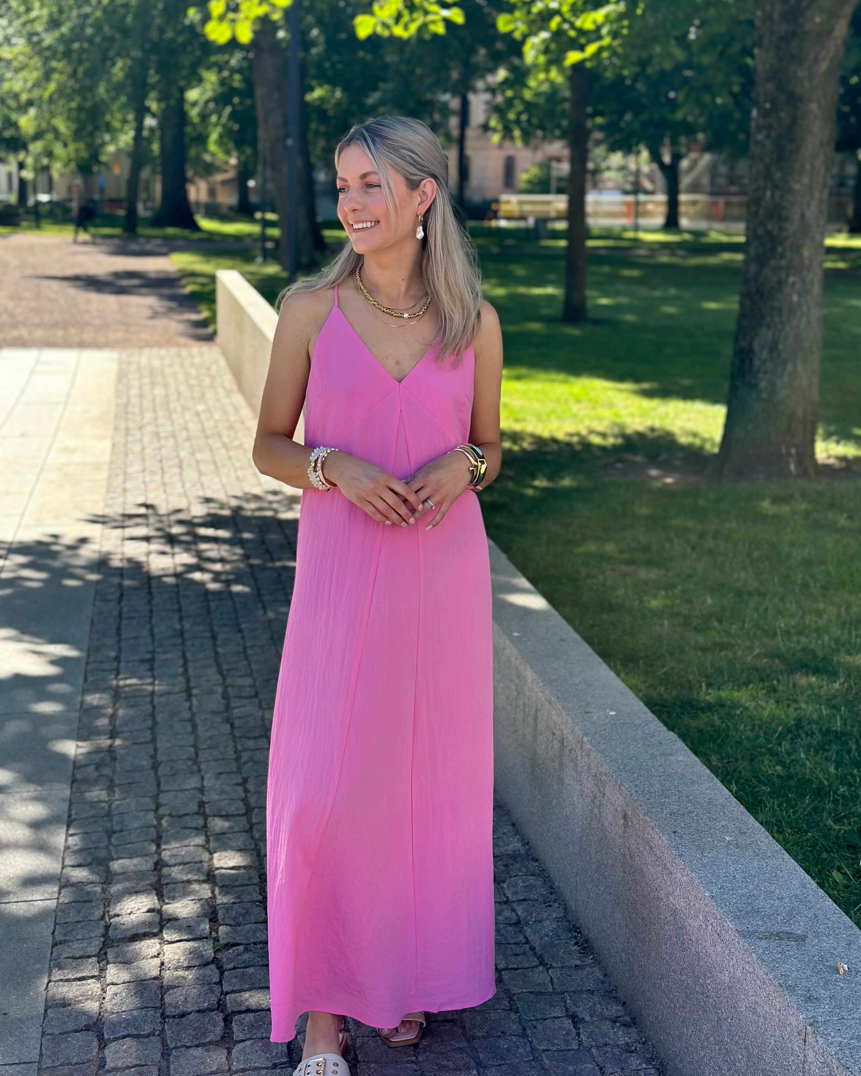 ONLY - OFELIA MAXI STRAP DRESS - WILD ORCHID