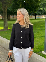 Ladda upp bild till gallerivisning, JDY - JANNE 3/4 CARDIGAN- BLACK
