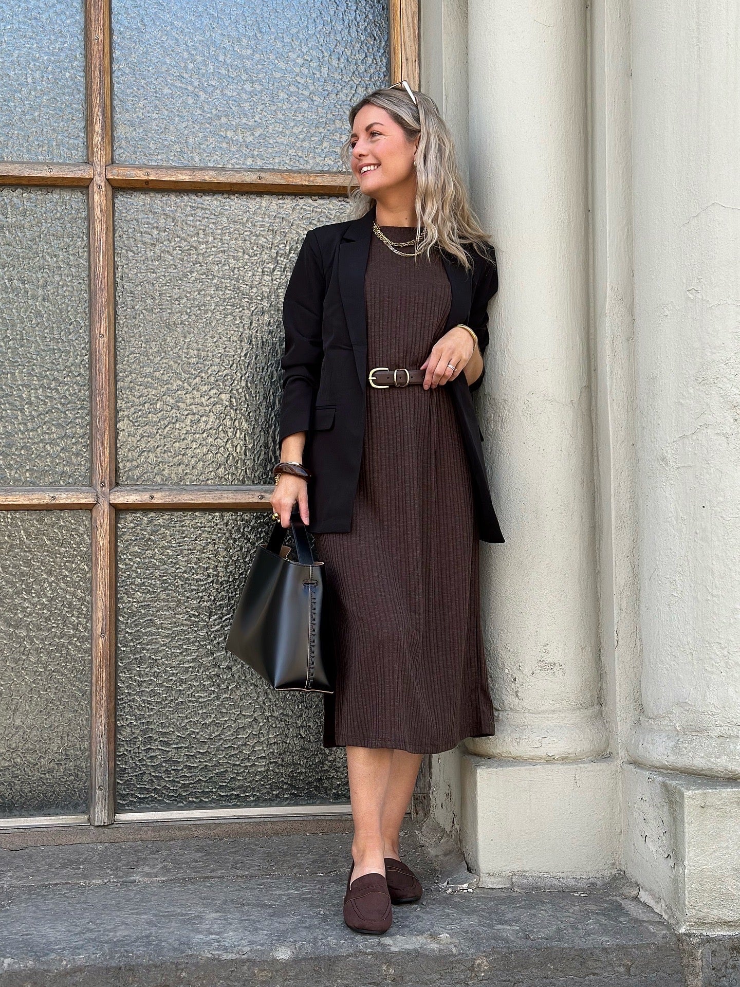 PIECES - LENA SS MIDI DRESS - DELICIOSO