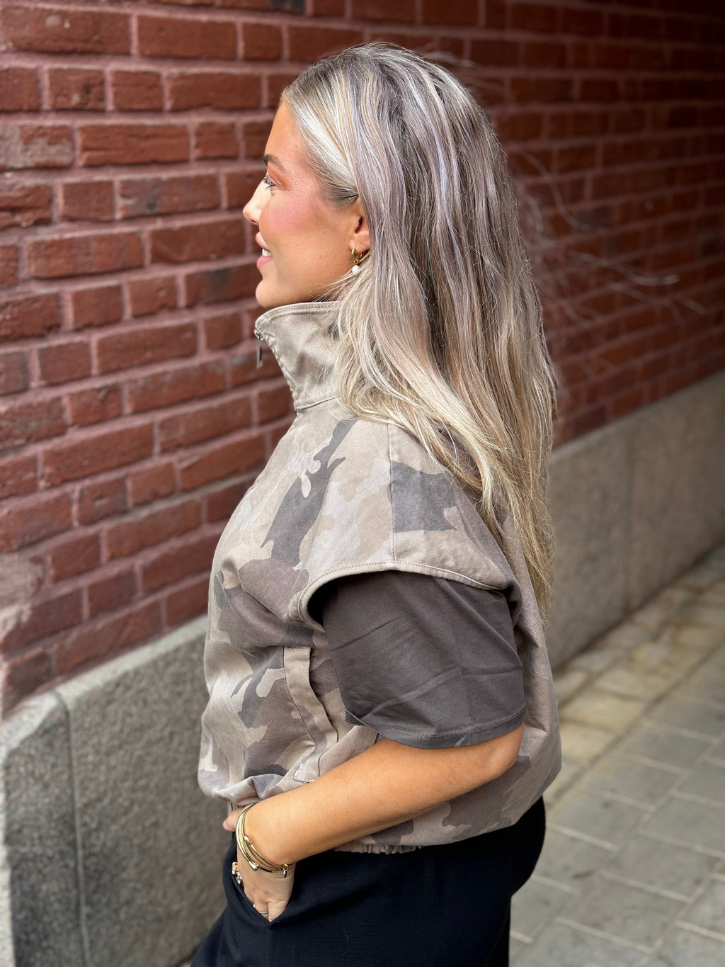 MARTA - SILVER VEST 68670 - BEIGE CAMO