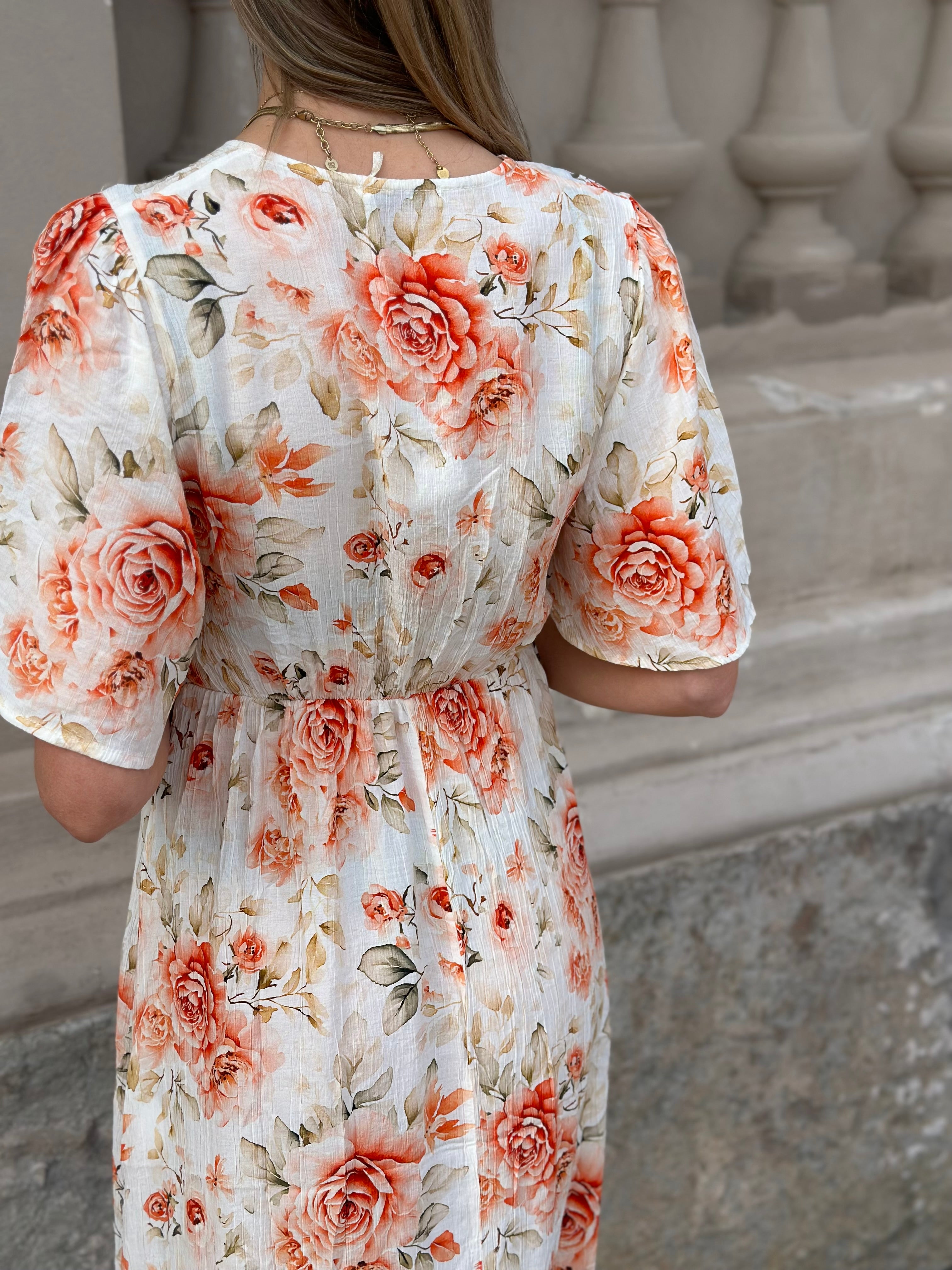 COSY HOUSE - FLOWER DRESS - ORANGE