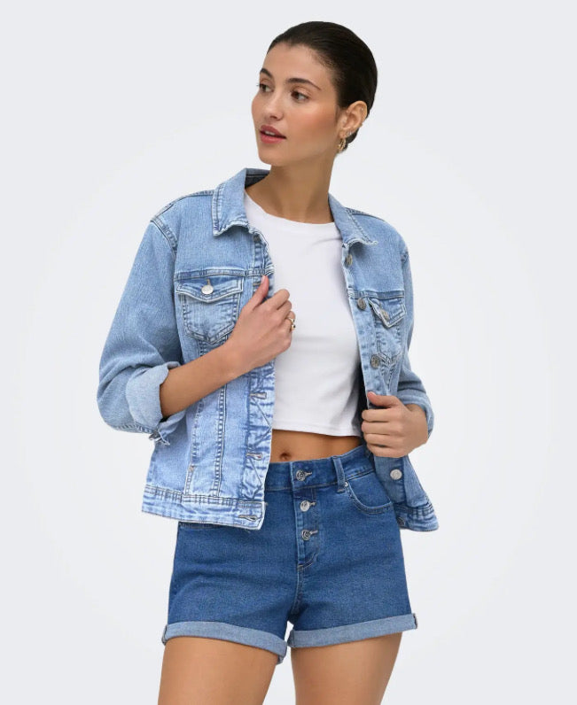 ONLY - WONDER JACKET - LIGHT BLUE DENIM