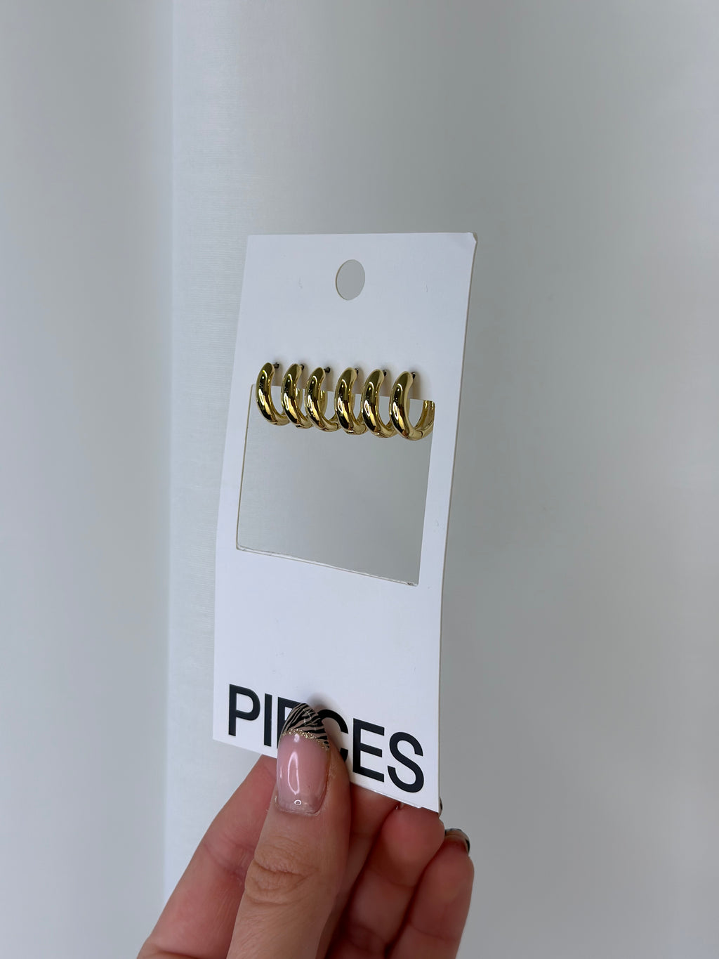 PIECES - NAMI EARRINGS 3-PACK - GOLD