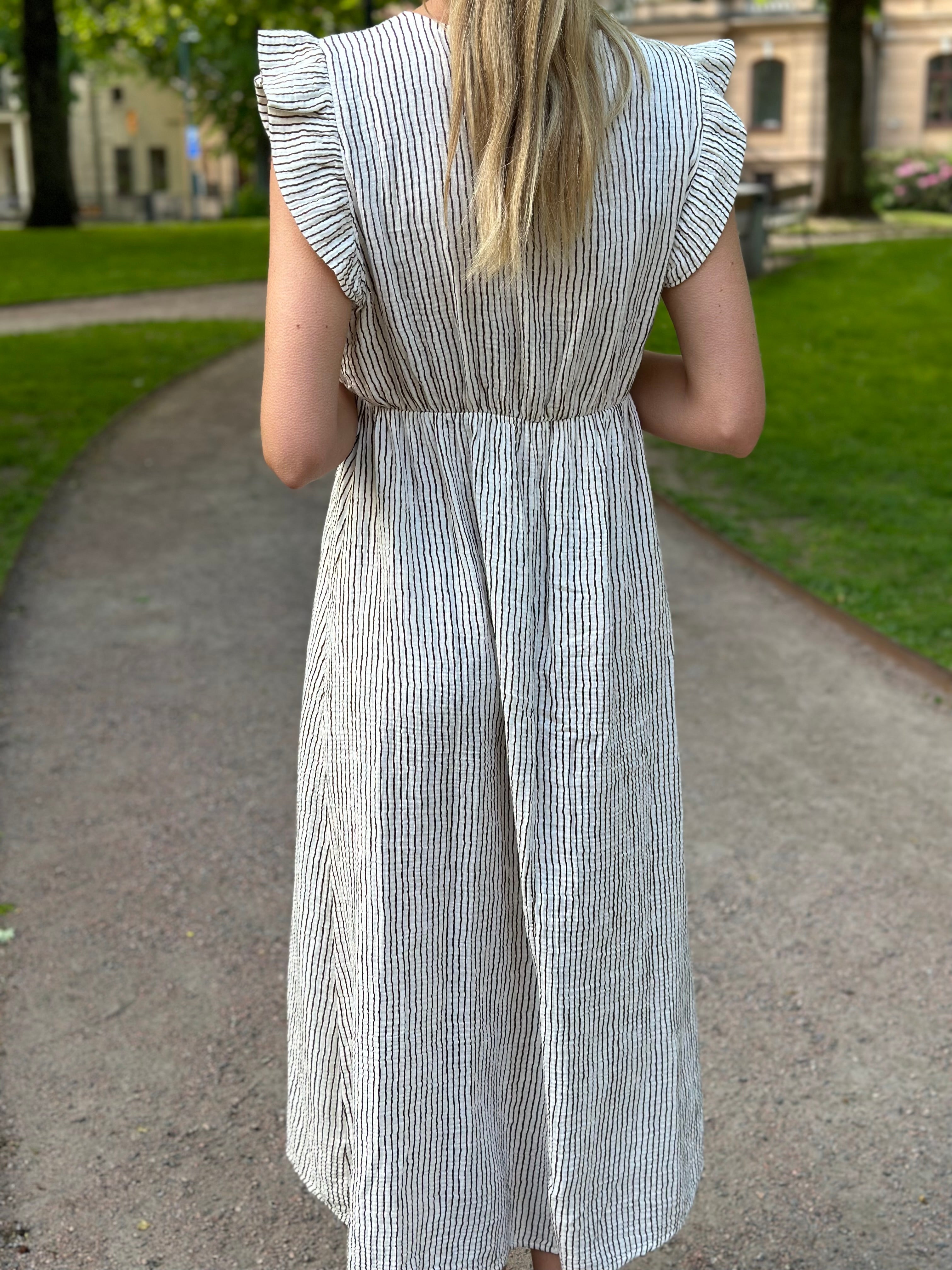 JÖRLEVIK - STRIPE DRESS - BEIGE